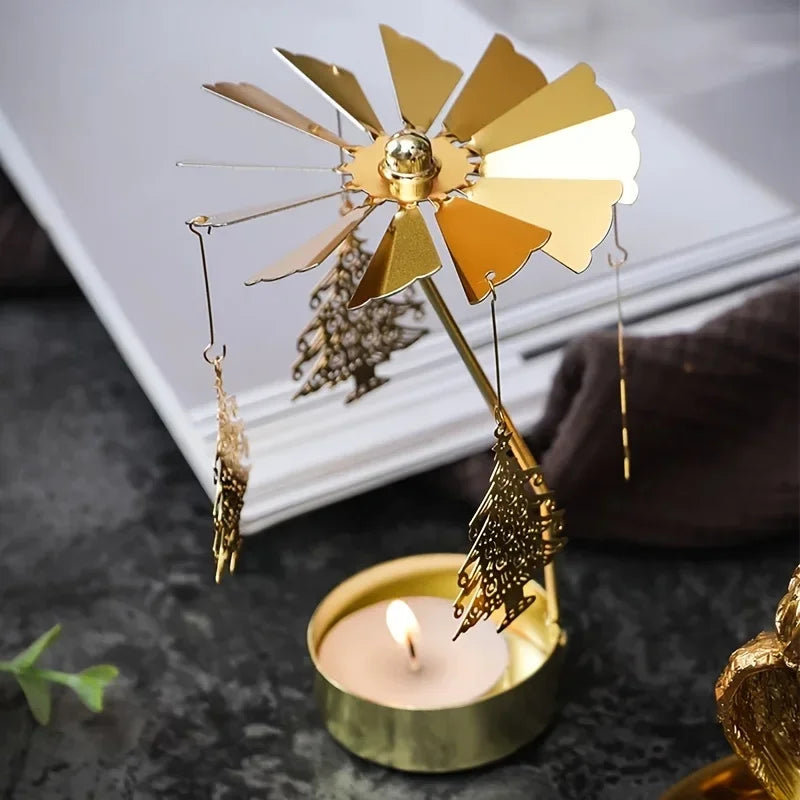 Golden Glow Candle Holder