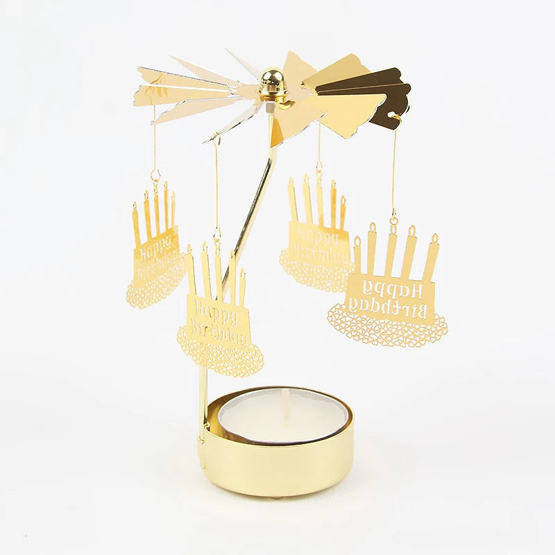 Golden Glow Candle Holder